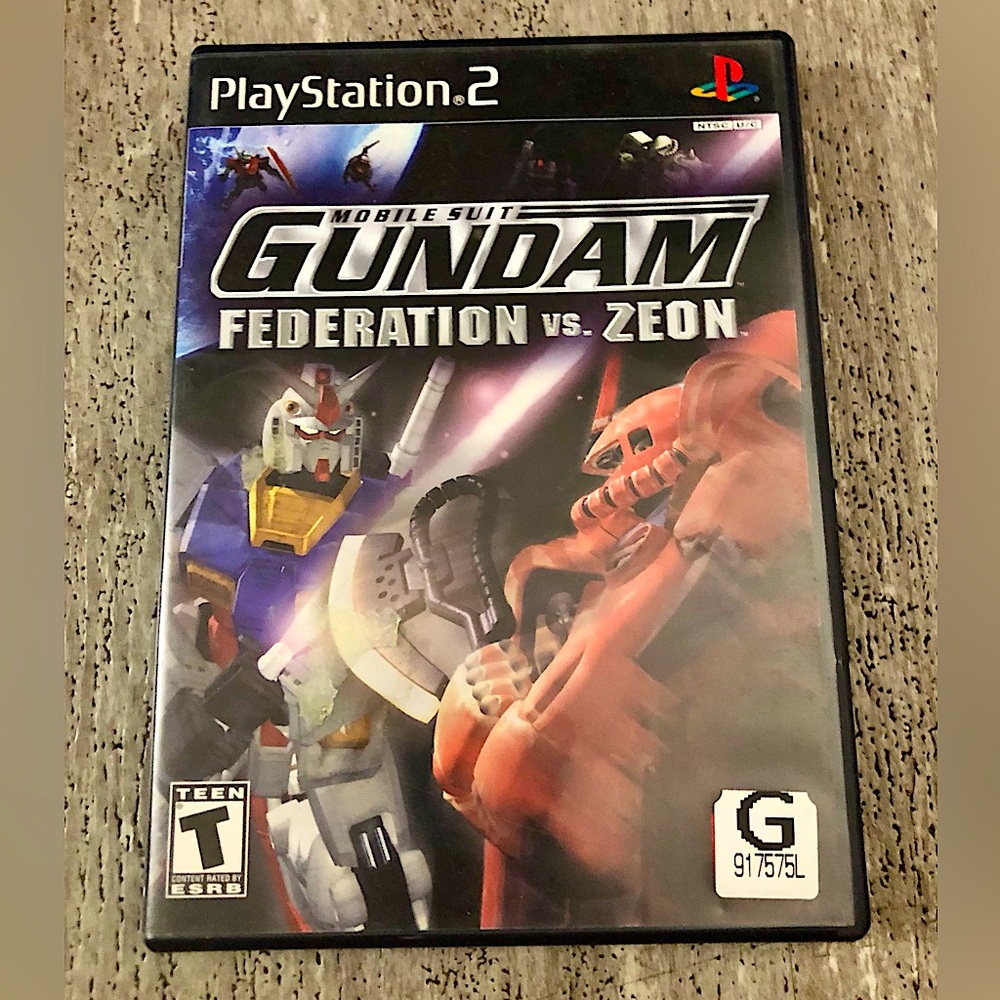 Sony PlayStation 2- Mobile Suit Gundam: Federation vs. Zeon Rare Vintage 2002 G